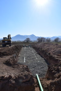 Leech Field Design and Construction with piping and gravel